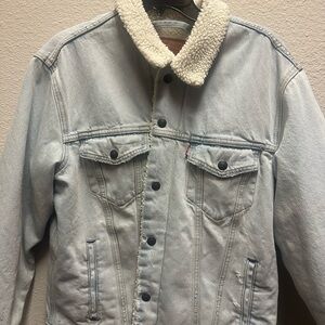 Men’s Levi's Premium Light Blue Sherpa Denim Jacket